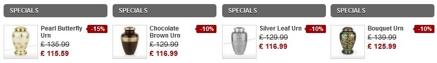 Cremation Urns Special Offers